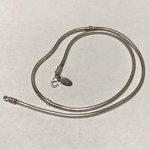 Authentic Pandora snake, 925 silver lobster claw necklace
